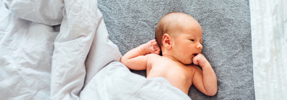 cute baby with mother