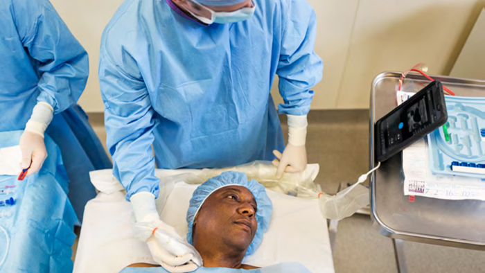 Pacient care se pregăteşte pentru operaţie