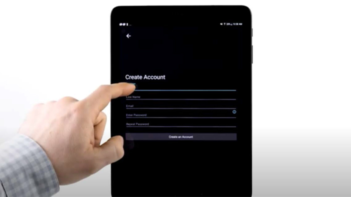 Crearea unui cont Reacts