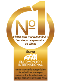 Philips este marca numărul 1 &icirc;n categoria aparatelor de călcat 