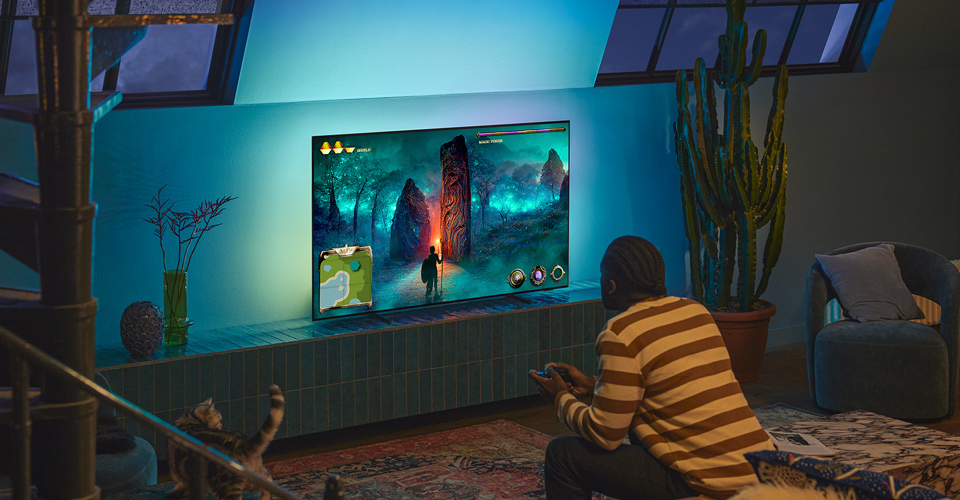 Funcția de gaming îmbunătățită a televizorului Philips OLED