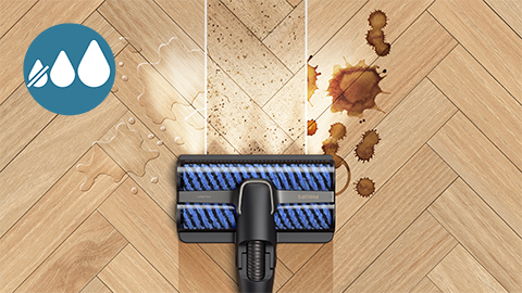 Aspirator fără fir Philips AquaTrio cu aspirare şi spălare seria 9000 curăţă cu 3 moduri de curăţare