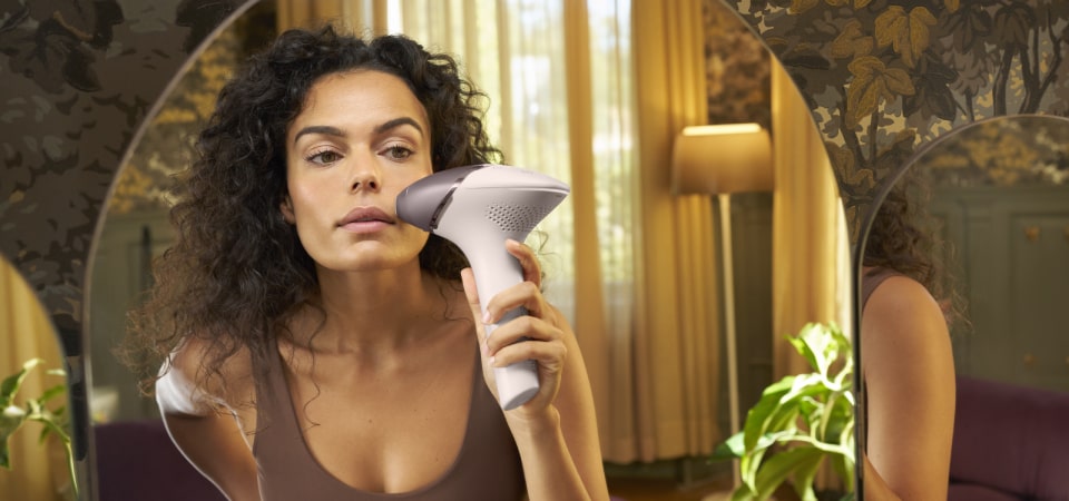 women using epilator