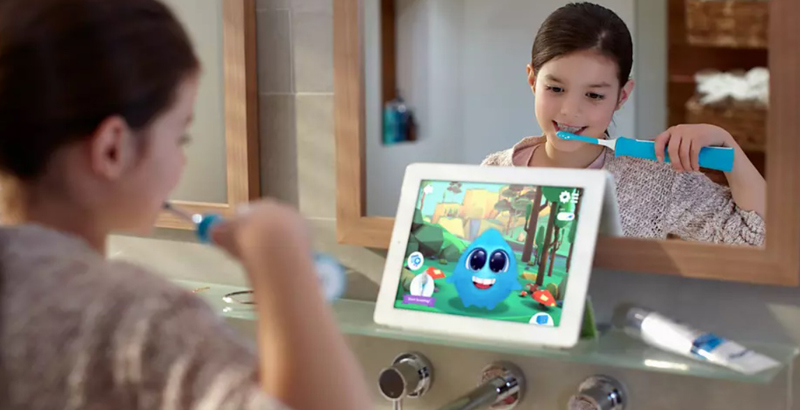 Correct tooth brushing