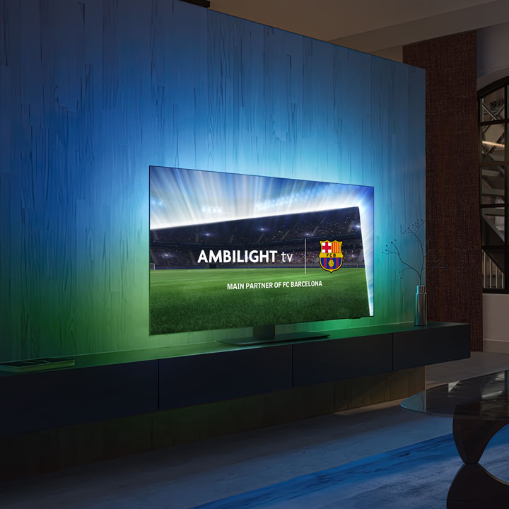 Jocuri FC Barcelona cu televizoarele Ambilight
