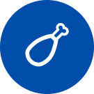 Pictograma pentru ciocănele de pui