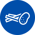 Pictograma pentru cartofi prăjiţi proaspeţi